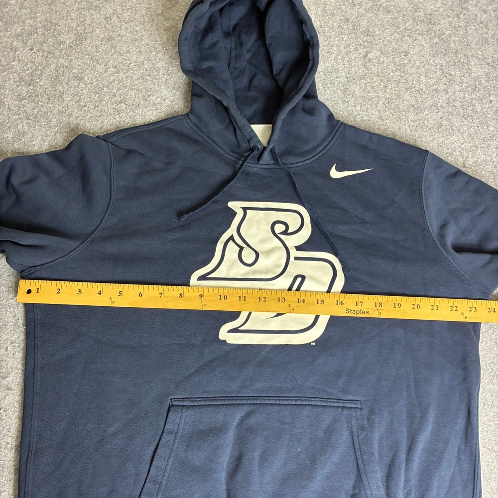 Nike San Diego Mens M Toreros Hoodie Navy Blue SD Logo Pullover Sweatshirt - Picture 4 of 6